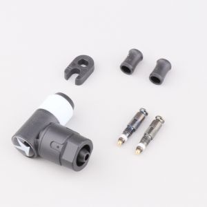 Valves et adaptateur coud&eacute; de gonflage Schwalbe Clik Valve