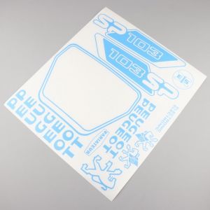 Kit déco Peugeot 103 SP bleu clair V2