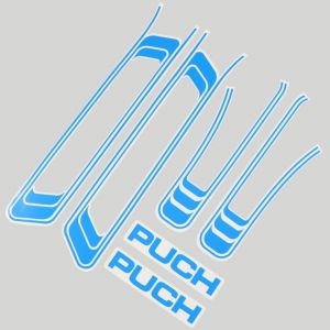 Stickers Puch Maxi bleus