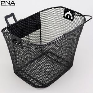 Panier avant v&eacute;lo PNA noir avec fixation universelle