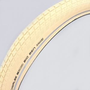 Pneu v&eacute;lo 26x2.15 (55-559) Schwalbe Big Ben KevlarGuard HS439 liserets r&eacute;fl&eacute;chissants beige