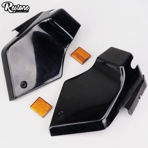 Carénages de boîte à outils complets Peugeot 103 chrono, 103 Racing, CRX (injection plastique, identique origine) Restone noirs