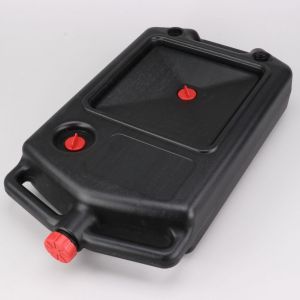 Bac de vidange en plastique avec bouchon 8L noir