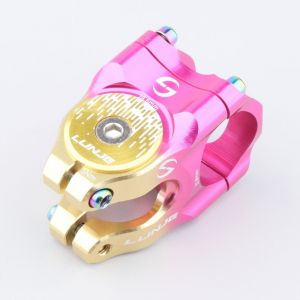 Potence de v&eacute;lo &Oslash;31.8x35 mm 1" 1/8 Lunje 03 or et rose