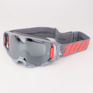 Masque 100% Armatic Turo noir et rouge écran iridium noir