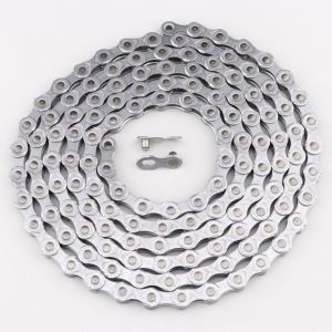 Chaîne vélo 10 vitesses 136 maillons KMC E10 grise