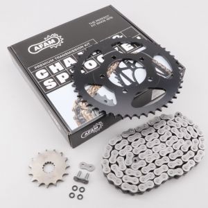Kit cha&icirc;ne 15/48 Suzuki GSF 650 N Bandit (2007 - 2015) Afam (d&eacute;multiplication origine)