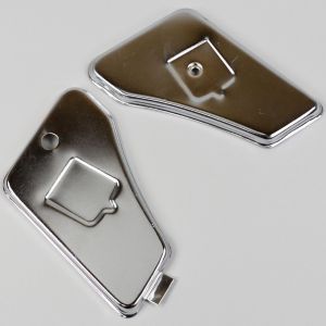 Portes de bo&icirc;te &agrave; outils Peugeot 103 SP, MVL... chrom&eacute;es (paire) V2