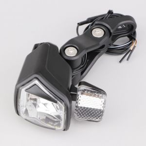 Éclairage avant à leds vélo électrique Contec DLUX 50N++ avec catadioptre