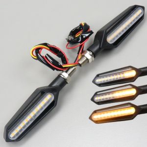 Clignotants &agrave; d&eacute;filement et feux de jour &agrave; leds Fifty Runway noirs