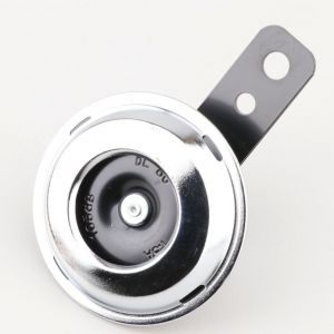 Klaxon universel 12V &Oslash;71 mm moto, scooter, quad... Fifty Round chrom&eacute;