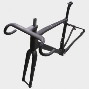 Kit cadre carbone complet v&eacute;lo gravel Sterna noir mat