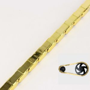 Couvre chaîne à clipser vélo 1 vitesse 112 maillons Insane Chains or