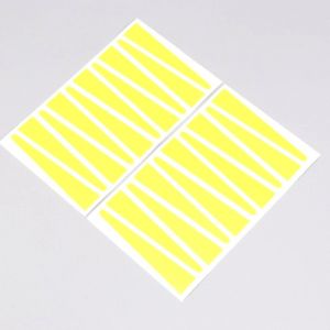 Stickers de b&acirc;tons de jantes Rigida, Leleu Peugeot 103 jaunes fluo