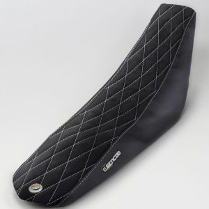 Housse de selle Beta RR 50 (2011 - 2020) Gencod Evo II blanche (simili Alcantara)