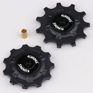 Galets de dérailleur arrière vélo type Sram, Shimano... Elvedes (2x11 dents)