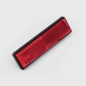 Catadioptre rectangulaire 94x28 mm rouge (&agrave; visser)