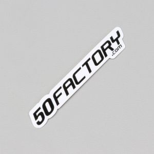 Sticker 50 Factory 6 cm noir