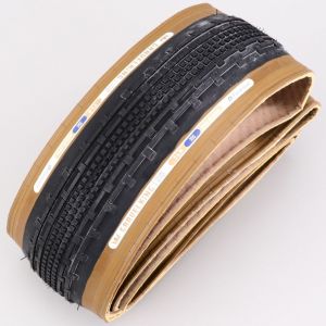 Pneu v&eacute;lo 700x35C (35-622) Panaracer Gravelking SK TLR flancs beiges &agrave; tringles souples