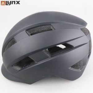 Casque vélo avec éclairage arrière intégré Lynx City Move noir mat