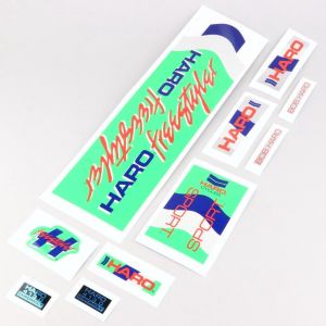 Kit d&eacute;co v&eacute;lo BMX Haro Freestyler Sport 1985 vert