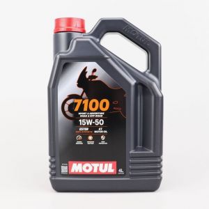 Huile moteur 4T 15W50 Motul 7100 100% synth&egrave;se 4L