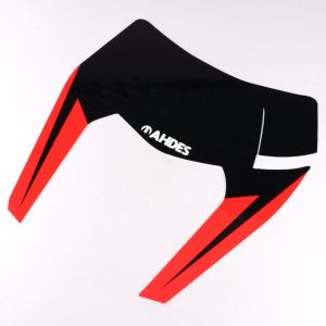 Sticker de plaque phare KTM EXC, EXC-F 250, 300, 450, 500 (2020 - 2023) Ahdes noir et rouge