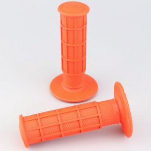 Poignées vélo BMX A'ME Full Waffle oranges