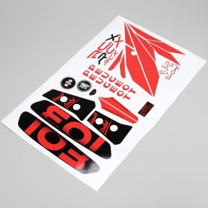 Kit d&eacute;co Peugeot 103 RCX LC phase 1 noir et rouge