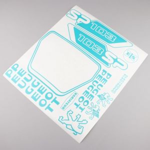 Kit déco Peugeot 103 SP vert océan V2