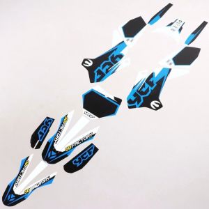 Kit d&eacute;co YCF Lite, Start 88, 125, SM 125 Ahdes bleu