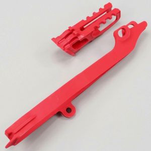 Patin et guide chaîne Honda CRF 250 R (2011 - 2013) et CRF 450 R (2011 - 2012) Polisport rouges