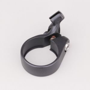 Collier de tige de selle v&eacute;lo &Oslash;34.9 mm PNA noir avec support de gaine