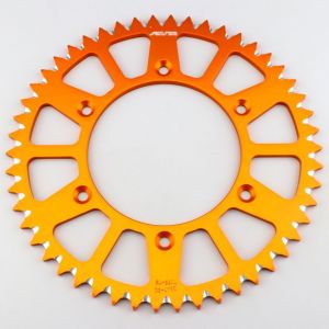 Couronne 50 dents alu 520 KTM SX, SX-F, EXC, Gas Gas MC-F... Sunstar orange