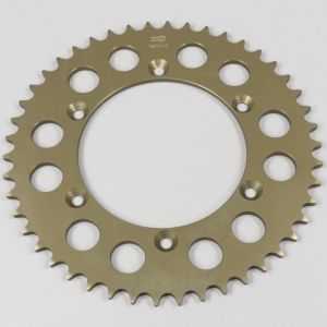 Couronne 46 dents alu 520 Suzuki RM 125, 250, RM-Z 250, 450... Afam marron