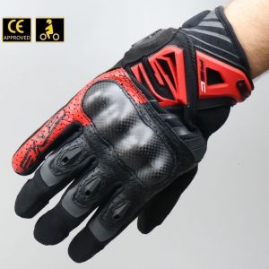 Gants street Five RS-C homologués CE moto noirs et rouges