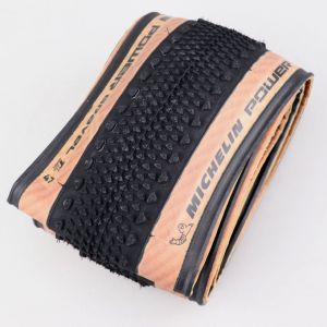 Pneu v&eacute;lo 700x47C (47-622) Michelin Power Gravel TLR flancs beiges &agrave; tringles souples