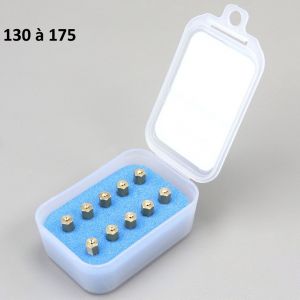 Gicleurs 130 &agrave; 175 carburateur Mikuni Polini (kit de r&eacute;glage)