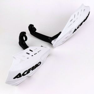 Protèges mains Acerbis Linear Vented blancs et noirs