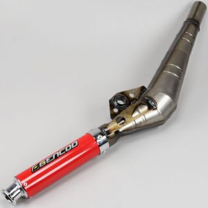 Corps de pot d'&eacute;chappement &agrave; pompe Peugeot 103, MBK 51 Gencod cartouche rouge