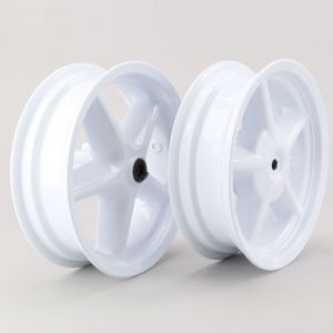 Jantes 12 pouces MBK Stunt, Booster Rocket... Restone blanches