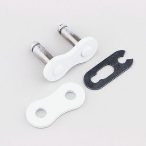 Attache rapide de chaîne 520 renforcée KMC blanche