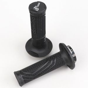 Poignées moto Domino D100 D-Lock High Grip noires