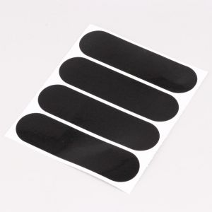 Bandes réfléchissantes homologuées pour casque (x4) NoEnd noires