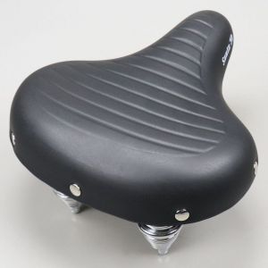 Selle vintage avec ressorts Solex et cyclomoteur noire