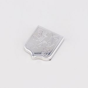 Monogramme Peugeot de porte bo&icirc;te &agrave; outils Peugeot 103 Alu CNC (ancien logo) Restone