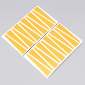 Stickers de b&acirc;tons de jantes Rigida, Leleu Peugeot 103 oranges clair