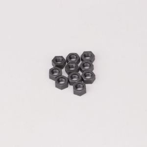 &Eacute;crous nylon &Oslash;5x0.80 mm Bollard noirs (lot de 10)