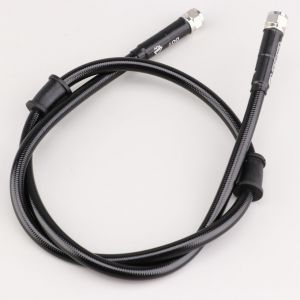 Durite de frein universelle 75 cm type aviation EvoK noire