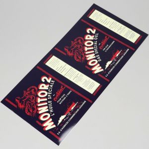 Sticker de bidon d'huile Monitor 2 2L